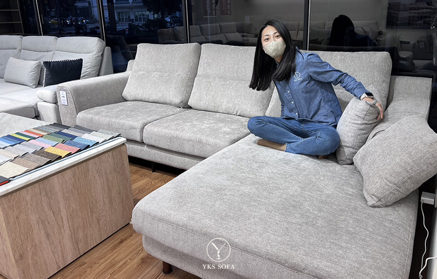 YKS SOFA竹北門市∣擇木深耕-奧斯頓L型布沙發