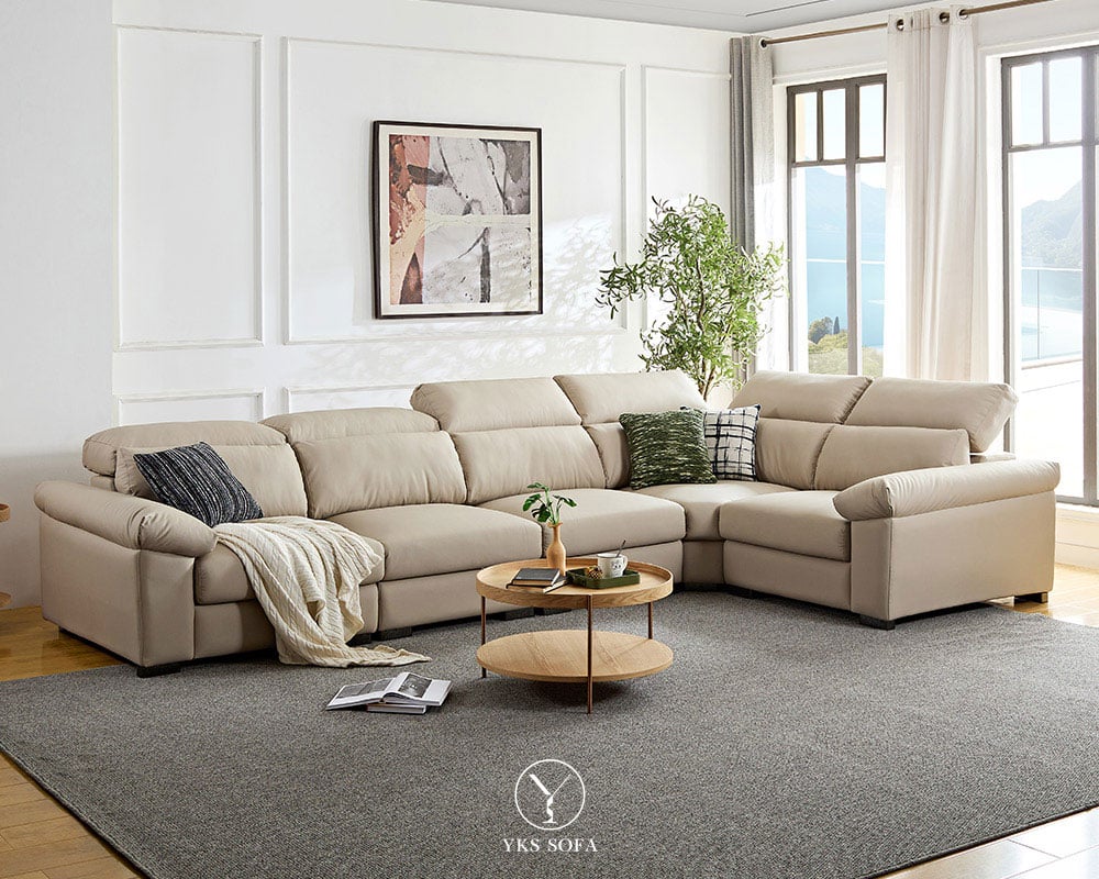 2026 年沙發推薦 TOP4|喬納森 L 型皮沙發,氣派大客廳主沙發首選