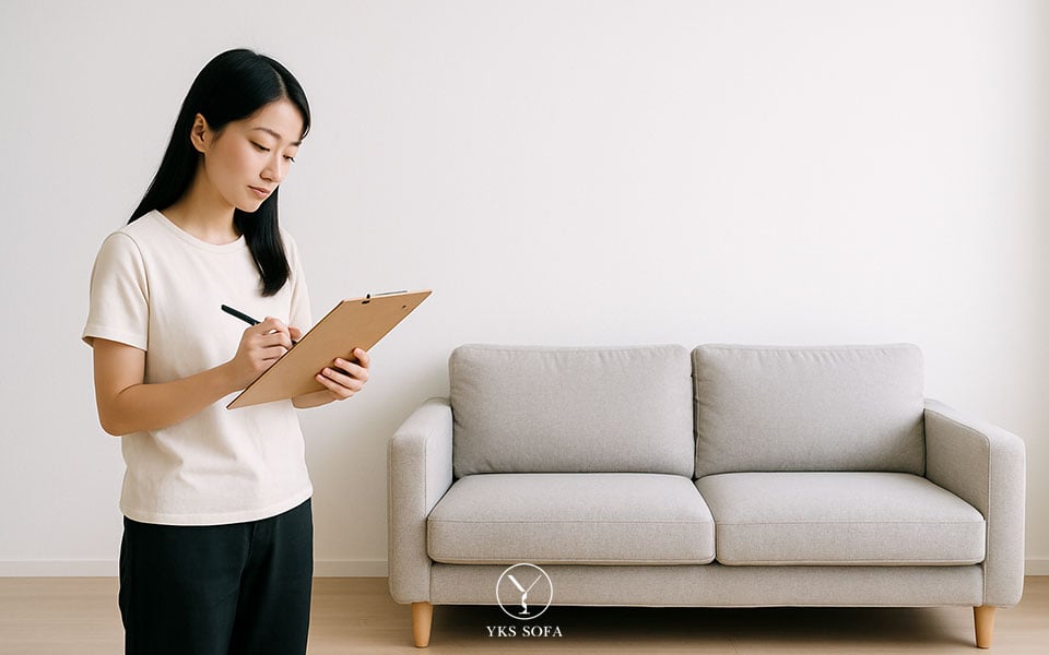 沙發選購檢查清單 2026 沙發選購檢查清單示意圖