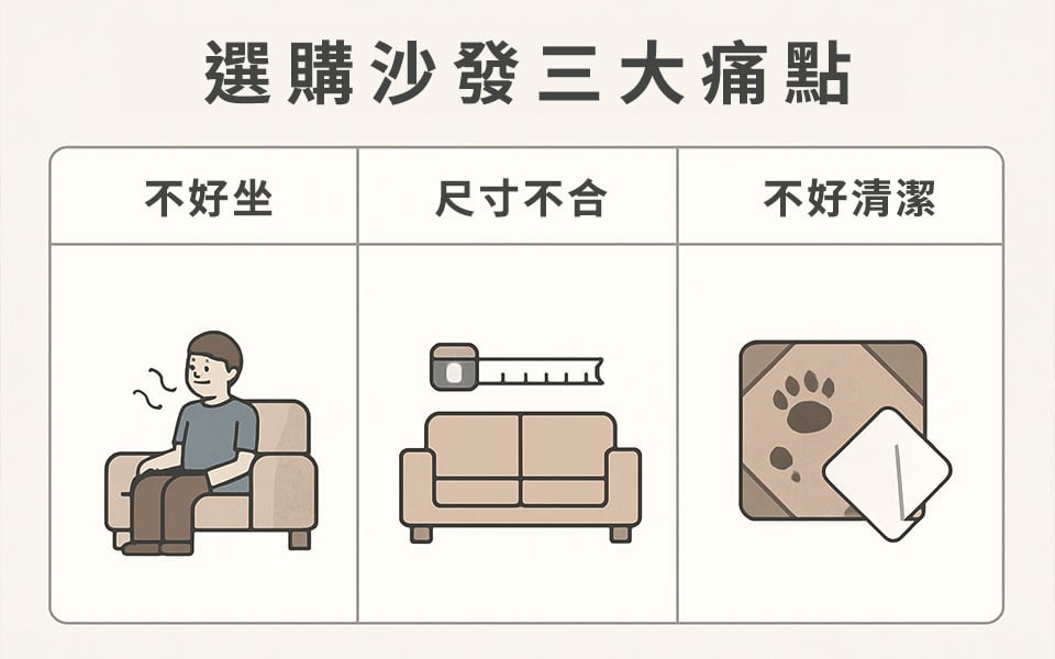 2026 年沙發選購趨勢重點整理 2026 年沙發選購趨勢重點整理示意圖